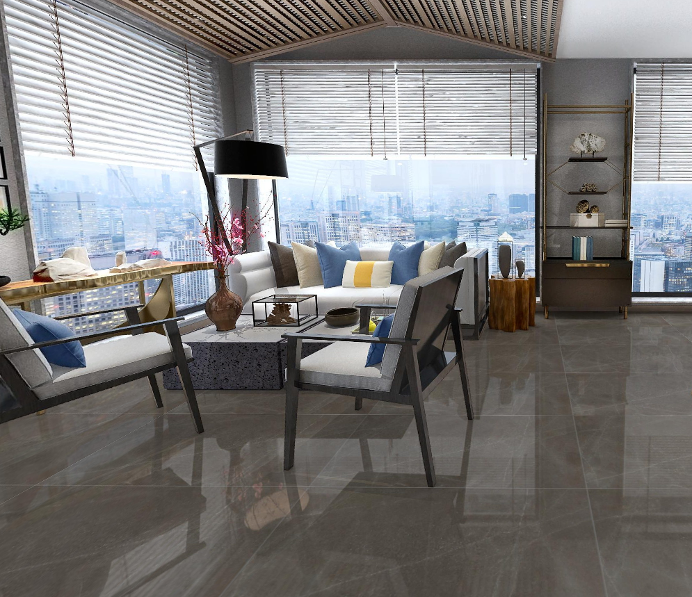 Foshan FaTong 600*1200mm porcelain floor tile Brown Interior Wall tile Indoor bathroom glazed polished porcelain tile