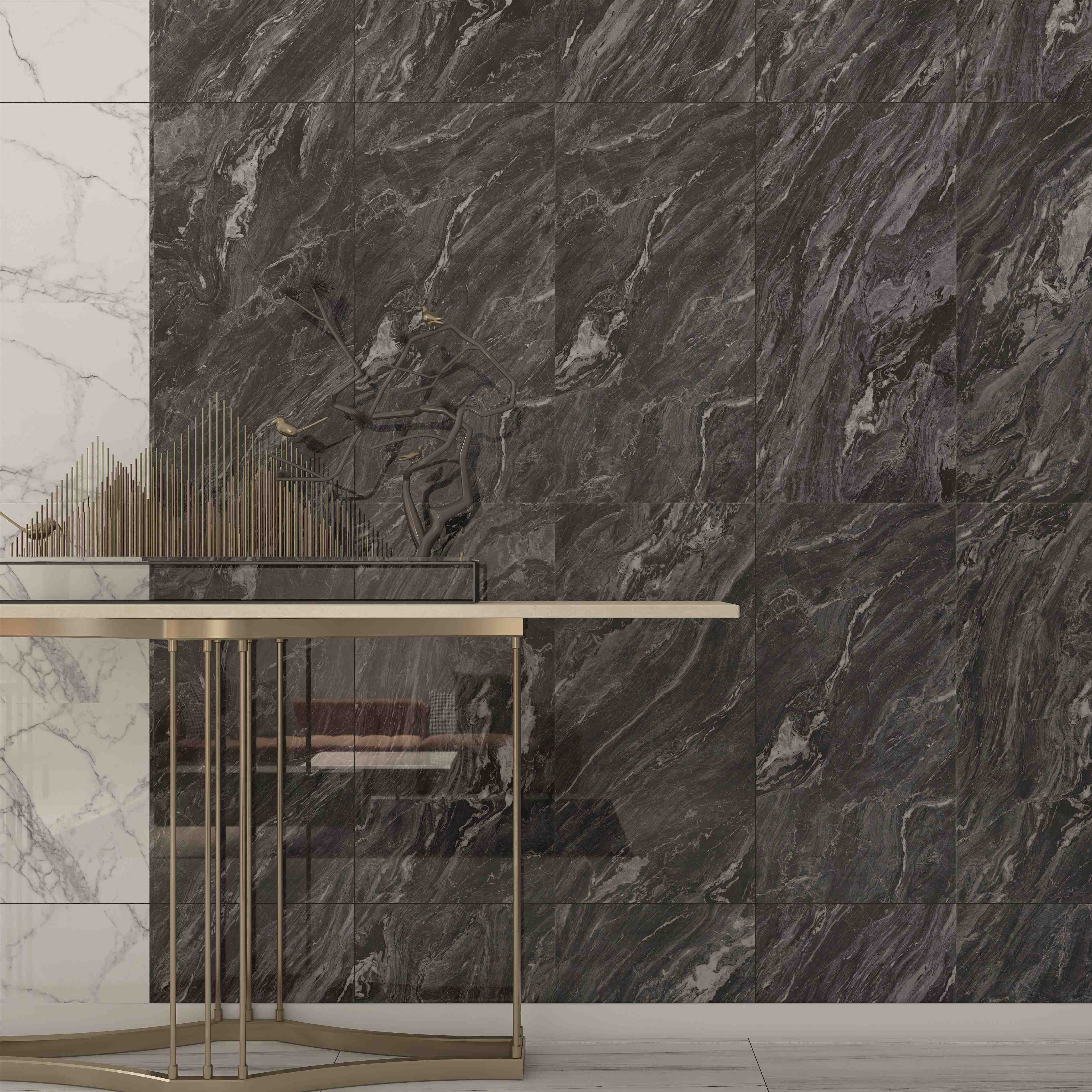 Marble Floor 600*1200MM Porcelain Tiles Grey